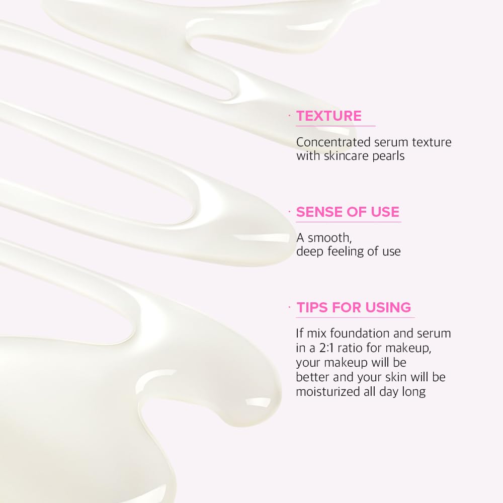 KLAVUU PEARLSATION Divine Pearl Serum – Face Moisturizer, Niacinamide Serum, Boosts Skin Elasticity, Pore Minimizer with Hydration for Radiant Complexion, Korean Skin Care (1.11oz/33ml)